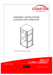 Coaster CURIO Assembly Instructions Manual