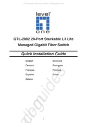 LevelOne GTL-2882 Quick Installation Manual