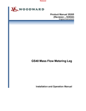 Woodward GS40 Installation And Operation Manual