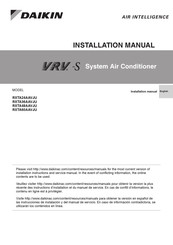 Daikin VRV-S RXTA48AAVJU Installation Manual