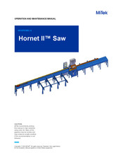 Mitek Hornet II Saw Operation And Maintenance Manual