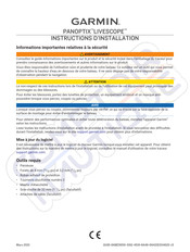 Garmin PANOPTIX LIVESCOPE LVS32 Installation Instructions Manual