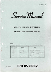 Pioneer SX-626 Service Manual