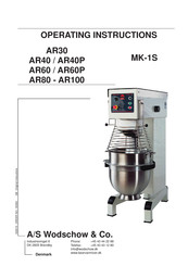 A/S WODSCHOW & CO AR100 Operating Instructions Manual