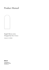 Bolia Ripple Series Product Manual