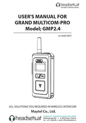 Maytel GRAND MULTICOM-PRO User Manual