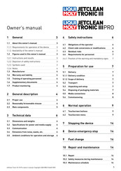 Liqui Moly JETCLEAN TRONIC III PRO Owner's Manual