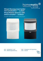 Homematic IP HmIPW-SMO230 Installation And Operating Manual