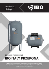IBO PRESSURE VESSEL GBV 100L Instruction Manual