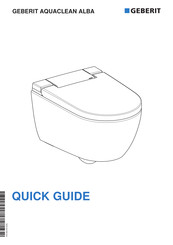 Geberit AQUACLEAN ALBA Quick Manual