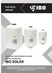 IBO HEATS VESSEL ITALY 100L Instruction Manual
