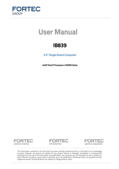 IBASE Technology IB839 User Manual