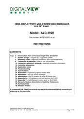 digitalview ALC-1920 Instructions Manual