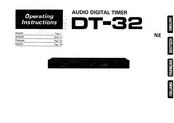 Pioneer DT-32 Operating Instructions Manual