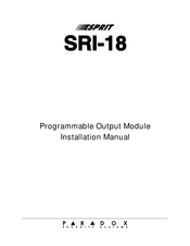 Paradox ESPRIT SRI-18 Installation Manual