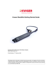 Kvaser BlackBird SemiPro 3xHS Getting Started Manual