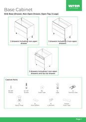 Wren Kitchens New Infinity Plus Base Cabinet Assembly Instructions Manual