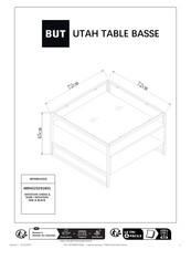 BUT UTAH TABLE BASE Assembly Instructions Manual
