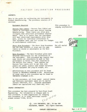 Tektronix 3A74 Calibration Procedure