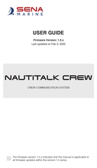 Sena NAUTITALK CREW User Manual