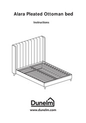 Dunelm Alara Pleated Ottoman bed Instructions Manual
