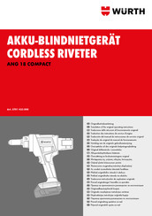 Würth ANG 18 COMPACT Translation Of The Original Operating Instructions
