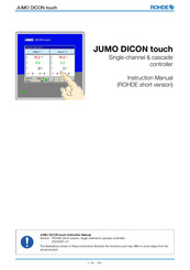 Rohde JUMO DICON touch Instruction Manual
