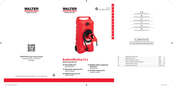 Walter 613217 Operating Manual
