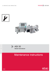 Pfeiffer Vacuum ASI 30 Maintenance Instruction