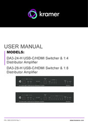 Kramer DA3-28-H User Manual
