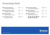 Truma DuoC Operating Instructions Manual