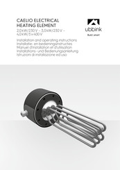 ubbink CAELIO Installation And Operating Instructions Manual