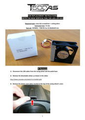 Thrustmaster T500 RS Replacement Instructions Manual