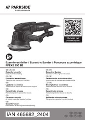 Parkside Performance 465682 2404 Translation Of The Original Instructions