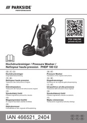 Parkside Performance 466521 2404 Original Instructions Manual