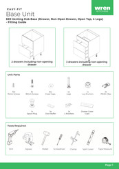 Wren Kitchens EASY-FIT Base Unit Fittings Manual