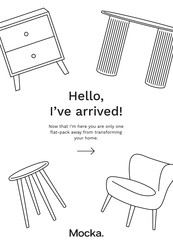 Mocka Amos Checkered Bedside Table Assembly Instructions Manual