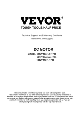 Vevor 113ZYT90-1-1750 Original Instruction