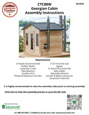 leisurecraft Georgian CTC88W Assembly Instructions Manual