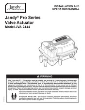 Jandy JVA 2444 Installation And Operation Manual