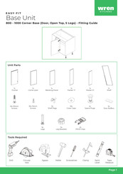 Wren Kitchens INFINITY PLUS Base Unit 1000 Fittings Manual