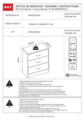 BUT PRIMERO 2 COMMODE 3T L60 Assembly Instructions Manual