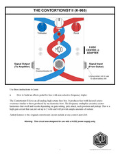 Mod CONTORTIONIST II Manual