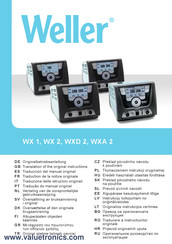 Weller WXD 2 Translation Of The Original Instructions