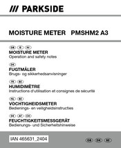 Parkside 465631 2404 Operation And Safety Notes