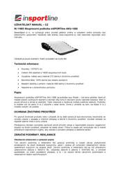 Insportline AKU-1000 User Manual