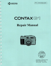 Kyocera CONTAX G1 Repair Manual