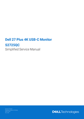 Dell S2725QC Simplified Service Manual