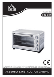 HOMCOM 800-087 Assembly & Instruction Manual
