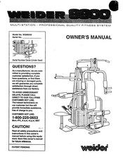 Weider WG88000 Owner's Manual